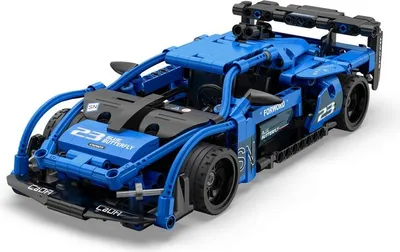 Produktbild von CADA - Rétrofriction - Pull-back - 1:18 Voiture de course - Bleu - 380pcs