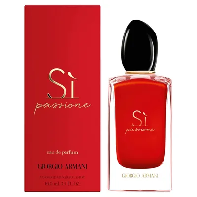 Produktbild von Giorgio Armani Sì Passione, Frauen, 100 ml, Nicht nachfüllbare Flasche, Schwarze Johannisbeere, Birne, Jasmin, Rose, Zedernholz, Vanille