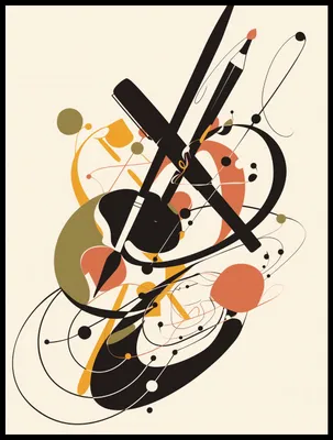 Image de Affiche 60 x 80 cm Rhapsodie abstraite