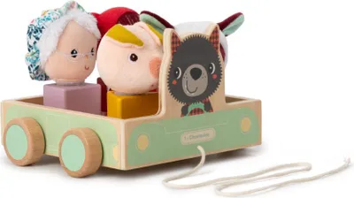 Obrázok produktu pre Lilliputiens drevený piknikový vláčik s formičkami - vzdelávacia hračka