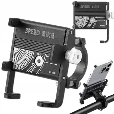 Produktbild von Aluminium Handyhalterung für Fahrradlenker, verstellbar