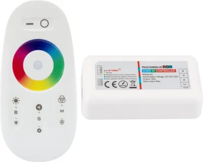 Produktbild von Controller Dimmer Touch für LED Streifen RGB 12/24V DC mit RF Fernbedienung