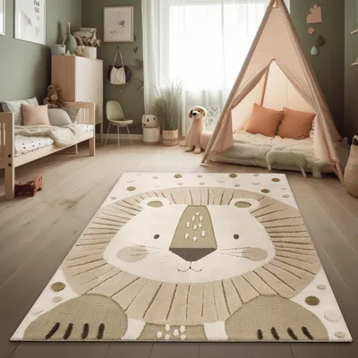 Produktbild von Paco Home Moderner Kinderteppich Spielteppich weicher Flor 3D-Effekt Kinderzimmer 80x150 cm