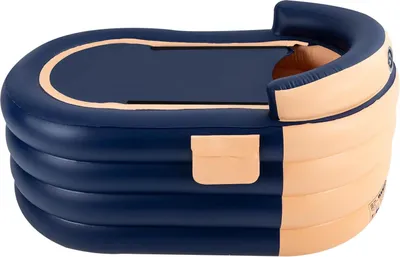 Produktbild von Aufblasbare Badewanne, Tragbares Design, Einfach aufzublasen, Orange