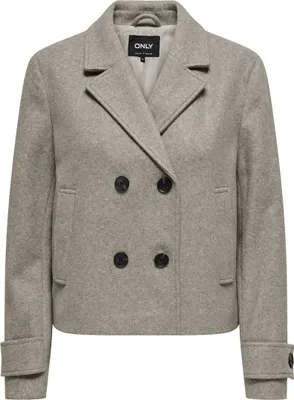 Produktbild von ONLY Elegante Doppelknopf Jacke mit Revers und Taillenlänge Größe M