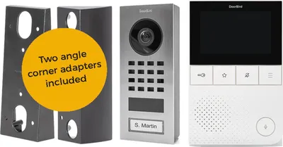 Image de DoorBird D11 Home-Set acier inoxydable V2A en saillie, station intérieure incluse