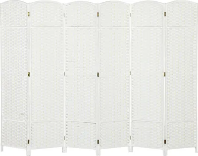 Produktbild von Faltbarer Raumteiler mit 6 Paneelen, Polypropylen, weiß