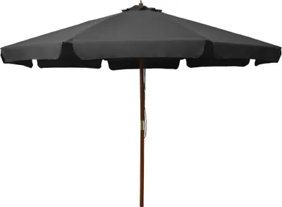 Produktbild von Sonnenschirm mit Holzmast 330 cm Anthrazit