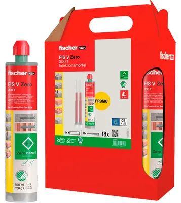 Produktbild von Injektionsmörtel FIS V Zero 300 T Sixpack (grün, 6 Kartuschen mit je 300ml)