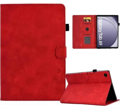 Produktbild von Schutzhülle für Samsung Galaxy Tab A9 8.7 Zoll Rot Kunstleder Ultradünn