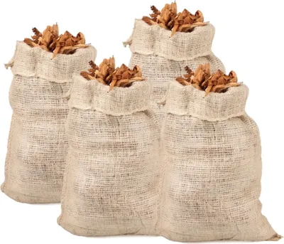 Obrázok produktu pre KOTARBAU® Sada 4 jutových vriec do záhrady na kompost a iný odpad 95x45 cm Jutové vrece Ekologické vrecia