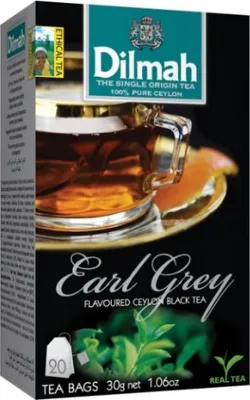 Obrázok produktu pre Čierny čaj s príchuťou Earl Grey od Dilmah, 20 x 1,5 g