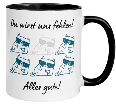 Produktbild von Tasse Abschied – „Du wirst uns fehlen“ – Abschiedsgeschenk Kollege/Kollegen