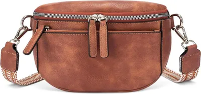 Obrázok produktu pre FIGESTIN Fanny Pack DámyPolyuretánkožené crossbody taška široký popruh Brown
