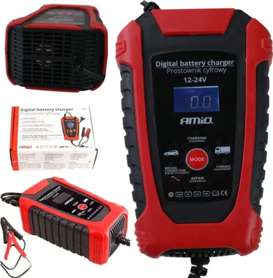 Zdjęcie produktu dla Ładowarka Prostownik Do Akumulatora 6A 12V Agm Żelowe Sla Nowoczesny