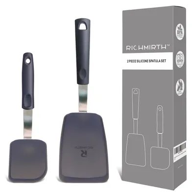 Produktbild von 2-teiliges Silikon-Spatel-Set – Hitzebeständige Spatel zum Kochen
