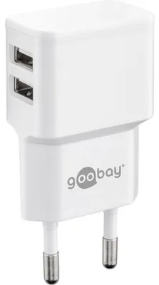 Produktbild von goobay Dual USB-Ladegerät 2,4 A