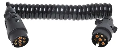 Productafbeelding van ProPlus spiraalkabel, 3 meter, met 2x 7-polige stekkers
