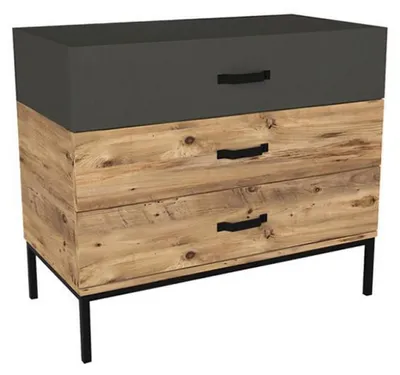Produktbild von Kindermöbel Kommoden Stilvolle Braun Moderne Möbel Jugendzimmer Holz Anrichte