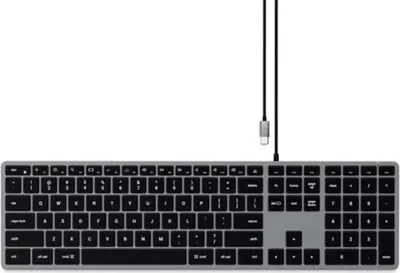 Obrázek produktu pro Satechi, klvesnice Keyboard Slim W3 Wired USB-C s podsvcenou QWERTY klvesnic a numerickou klvesnic, ed