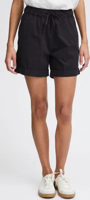 Produktbild von OXMO OXChanel Damen Shorts kurze Hose Joggershorts mit Tunnelzug Eingrifftaschen Baumwollmischung Regular fit