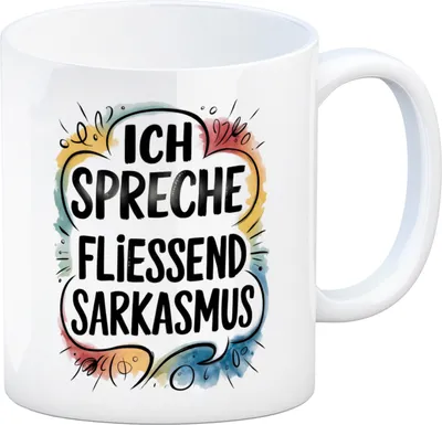 Produktbild von Ich spreche fließend Sarkasmus Kaffeebecher