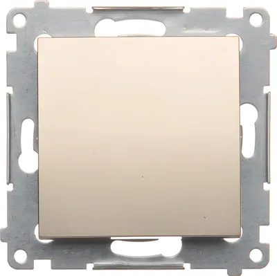 Zdjęcie produktu dla SIMON 54 Wyłącznik Łącznik Pojedynczy Moduł Złoty Mat 10AX DW1.01/44