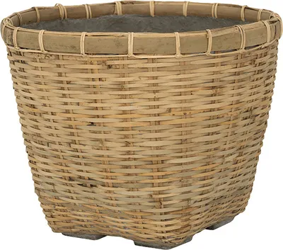 Produktbild von Pottery Pots Blumentopf-Pflanzkübel Zement-Bambus Beige D 40 cm H 32,5 cm