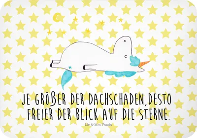 Produktbild von Mr. & Mrs. Panda magnet Einhorn Sternenhimmel - Weiß - Geschenk, whiteboardmagnet, Sterne, Unicorn, Notizhalter, Verrückt, Kühlschrankmagnet, büromagnet, Einhörner