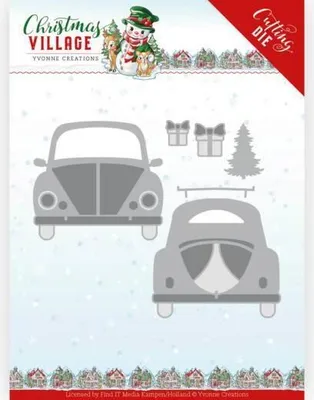 Produktbild von Stanzschablone - Yvonne Creations - Christmas Village - Weihnachtsauto
