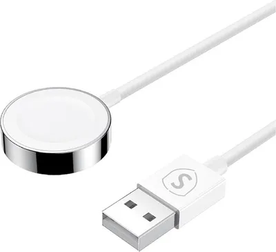 Image de Chargeur magnétique pour Apple Watch, 2,5 W, 3 A, 1,2 m - Blanc
