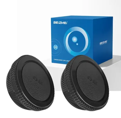 Productafbeelding van OM behuizingsdeksel - Camera- en lensdop - ABS - Set van 2 - Zwart