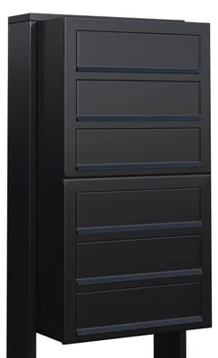 Produktbild von Briefkastenanlage Cube for Six in Schwarz