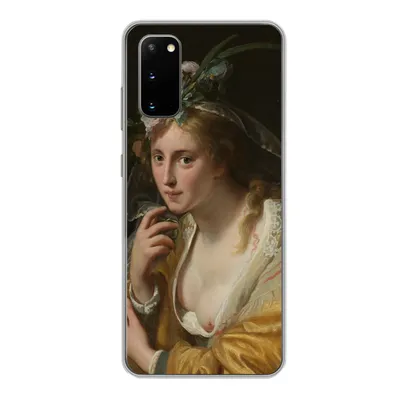 Produktbild von MuchoWow® Handyhülle Schutzhülle Hülle für Samsung Galaxy S20 Eine Hirtin - Gemälde von Paulus Moreelse Silikon Softcase Handy Hülle - Bild