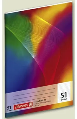 Produktbild von BRUNNEN Schulheft 1046901 DIN A6 24Blatt 80g liniert