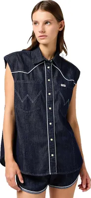 Produktbild von Wrangler 112362 3/4-arm-hemd Blau M Frau Blau M