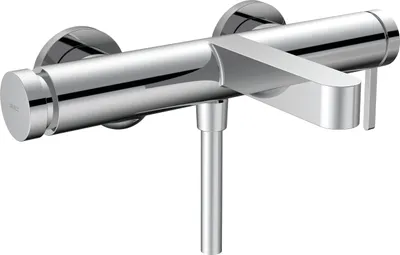 Einhebel-Wannenarmatur Aufputz Chrom, 2 Funktionen, Select-Taste