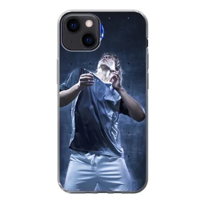 Produktbild von MuchoWow® Handyhülle Schutzhülle Hülle für iPhone 13 Hochbegabter Fußballer Silikon Softcase Handy Hülle - Karteninhaber