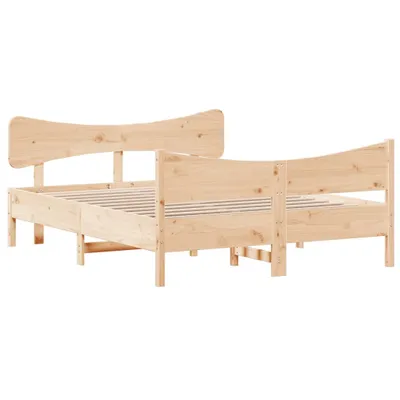Produktbild von Massivholzbett ohne Matratze 135x190 cm Kiefernholz