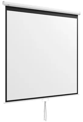 Immagine prodotto di Schermo di proiezione per home cinema da 99 pollici | Colore: Bianco | Dimensioni: 7 x 189 x 182 cm