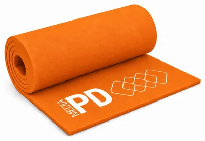 Produktbild von PD Media EVA Foam Platte 50 x 100 cm, 5 mm, Orange, 5 Stück, ohne Kleber – Schaumstoff als Bastelmaterial für Cosplay
