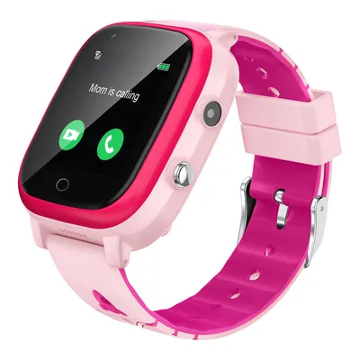 Image de T5 4G Smartwatch pour enfants avec caméra GPS 2 voies voix & vidéo appel SOS pour 4-12 ans anniversaire enfant Rose