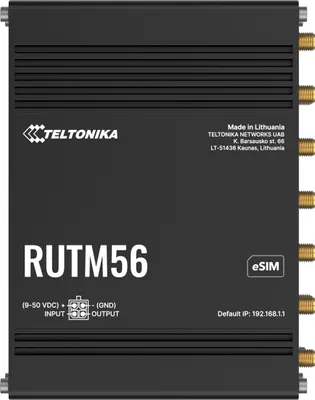 Image de Teltonika Dual Modem Router | RUTM56 | 802.11ac | 10/100/1000 Mbit/s | Ethernet LAN (RJ-45) ports 4 | Mesh Support Yes | MU-MiMO Yes | No mobile broadband