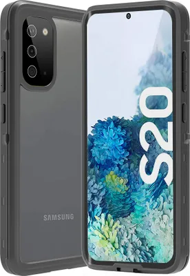 Immagine prodotto di Galaxy S20 Custodia impermeabile, IP68 360 gradi Custodia protettiva completa, antiurto, antipolvere e antineve, con pellicola incorporata per Samsung Galaxy S20 Nero