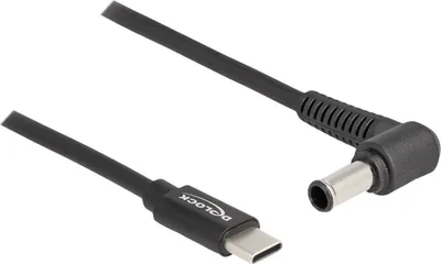 Obrázok produktu pre Napájací kábel Delock – 24-pinový USB-C (M) na konektor jednosmerného prúdu 6,0 x 4,3 mm (M)