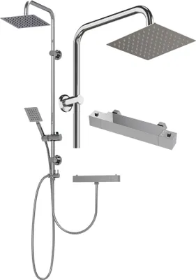 Produktbild von Granitan - Duschset - Duschsystem - Thermostat - Chrom - Regendusche - TUGELA