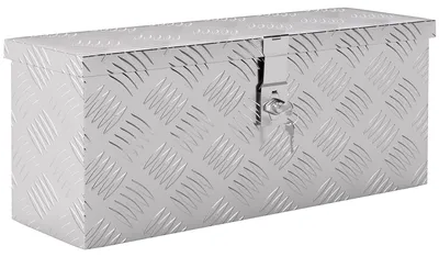 Productafbeelding van Opbergbox/uitrustingskist van aluminium met slot en sleutels, 50 x 15,5 x 20,5 cm