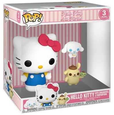 Obrázek produktu pro Funko POP! Jumbo – Hello Kitty a přátelé – Figurka Hello Kitty s Cinnamorollem a Pompompurinem