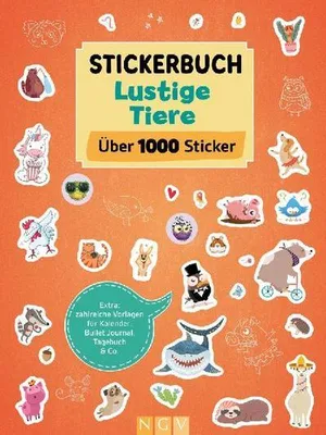 Obrázek produktu pro Stickerbuch Lustige Tiere  I Über 1000 Sticker