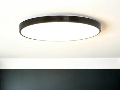 Obrázek produktu pro Stropní světlo LED IP44 Černá bílá 4000 K neutrální bílá 1300 lm Stropní světlo